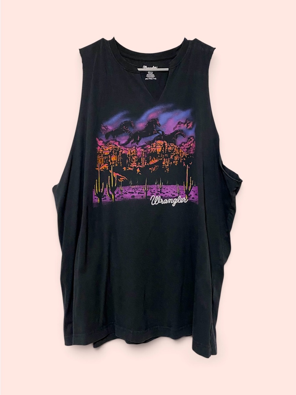 Vintage Wrangler Cutoff T-Shirt Tank, Size XXL